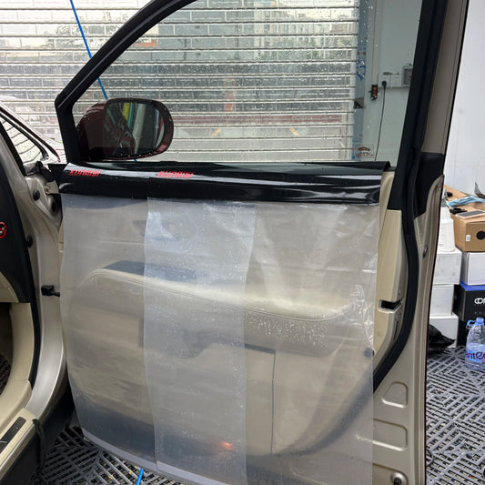 KUNAISI Cover Waterproof Window Tint Tools Car Door Covers Kit For One Door Tint Supplies Tinting Tools Car Cleaning Accessories