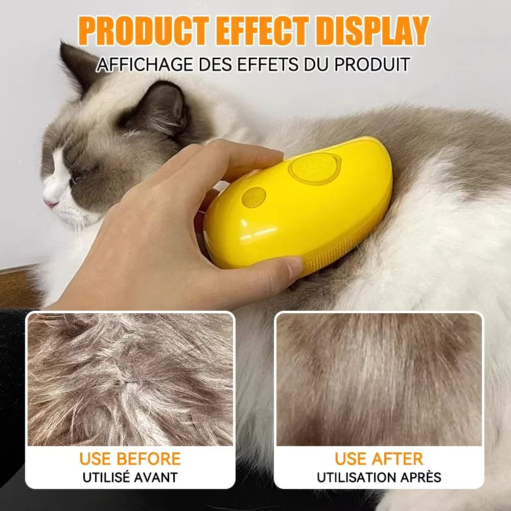 3in1 Electric Sprays Massage Combs Cat Dog Steamy Brush Steam Brush Electric Sprayer for Massage Pet Grooming Tool Shedding