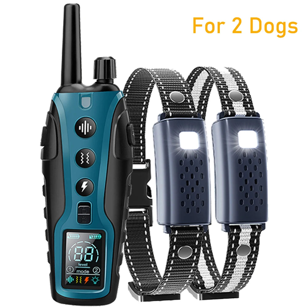 3280Ft Electric Dog Training Collar Remote Control Waterproof Pet BehaviorFor 5-120lbs Puppy With  Vibration Shock