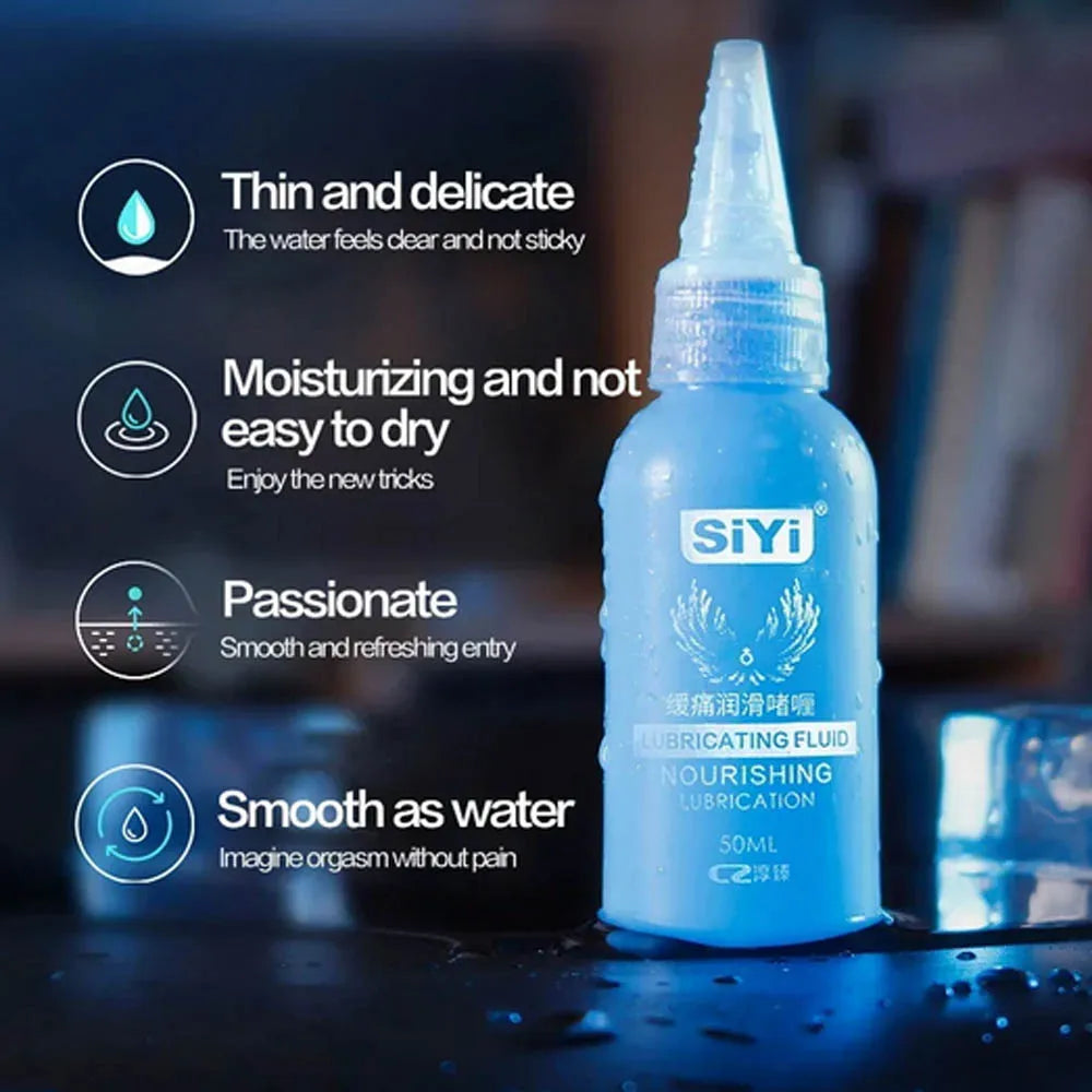 Silk Anal Analgesic Sex Lubricant Water Based Lube Pain Relief Anal Sex Oil Vaginal Exciter Gel for Gay Women Men Adult Products