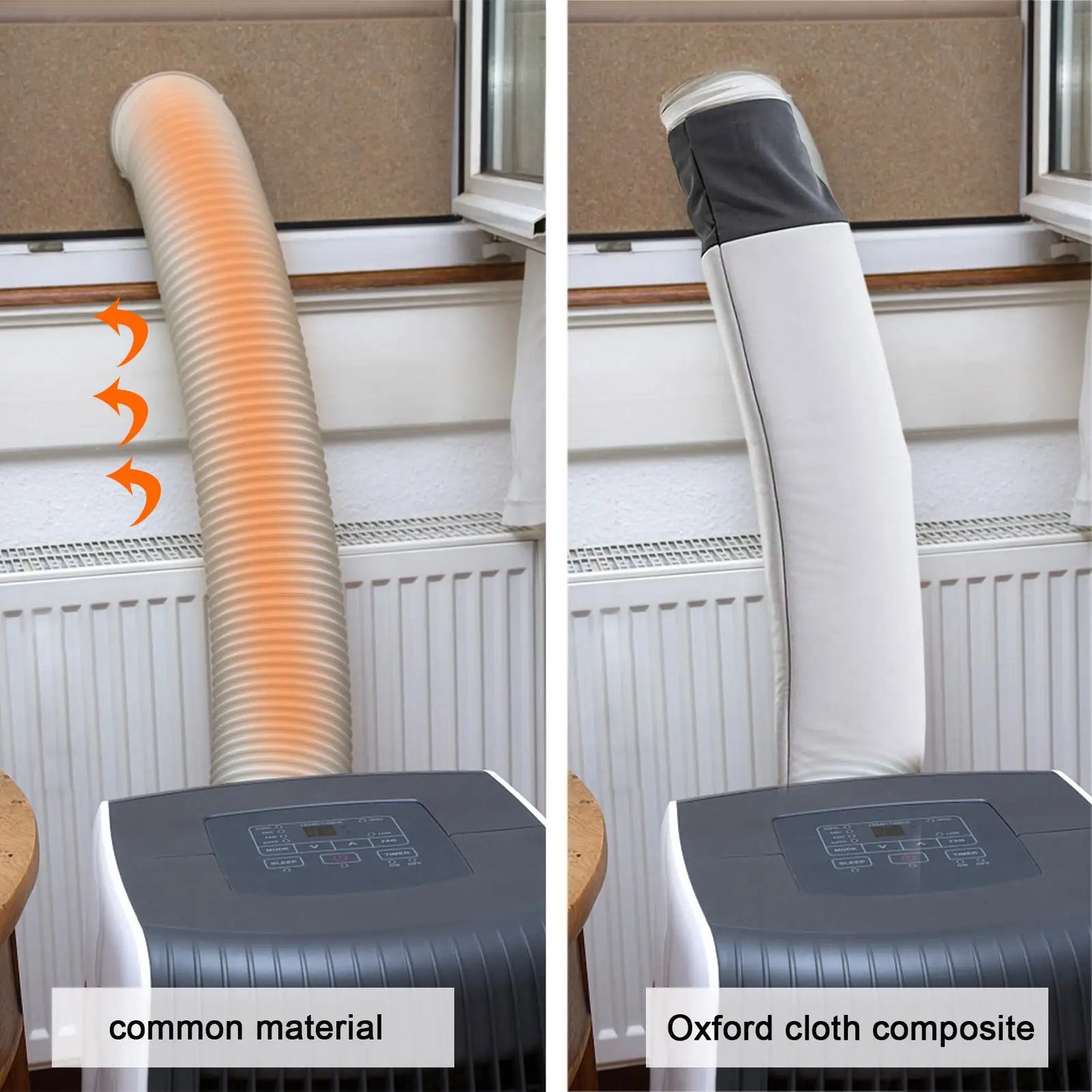 Portable Air Conditioner Hose Cover Wrap Dustproof Heat Insulation AC Hose Sleeve Air Cloth Air Outlet Pipe Tube Hose Cover