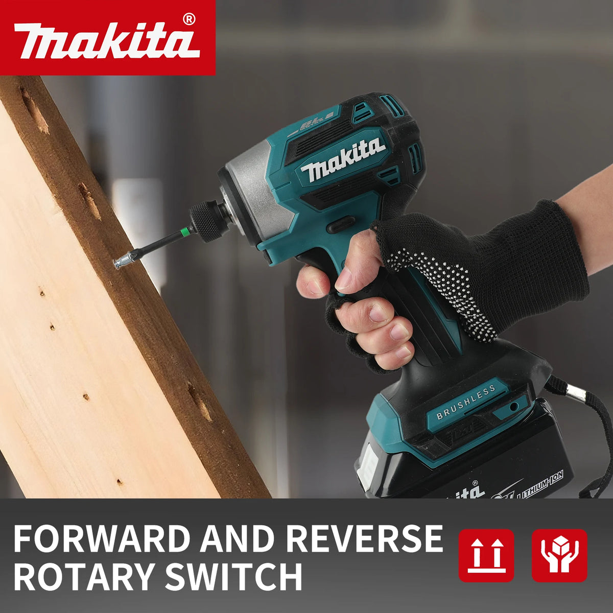 Makita DTD173 NEW 2026 180N.M Max Torque Brushless Impact Driver 0-36700RPM High Efficiency Cordless DIY Power tools