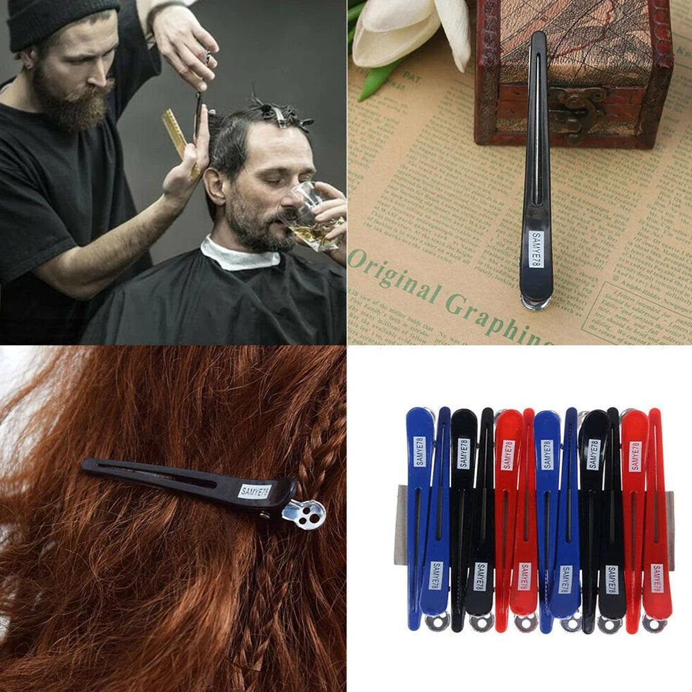8 sets (6pcs/set) Hairdressing Sectioning Clips Hair Clamps Barber Salon Hairstyle Tool AU