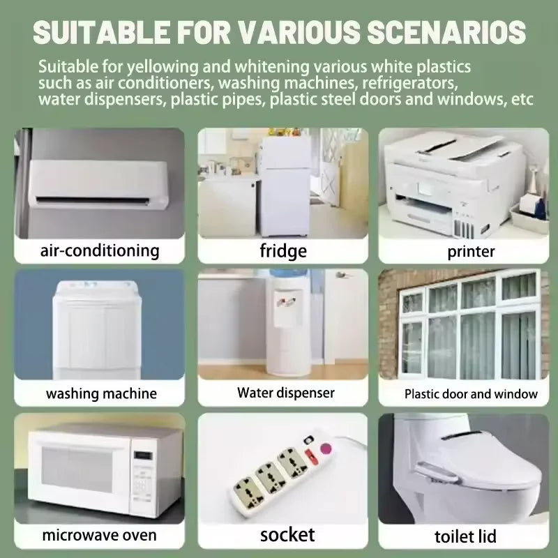 Plastic Remove Yellowing Cleaning Agent Air Conditioning Washing Machine Renovation Anti Oxidation Appliances Washer Fluid