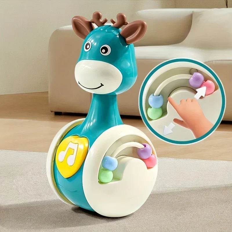 Vibrant Giraffe Swinging Toy for Young - an Engaging Educational Gift for Teens, Ideal for Birthday Celebrations