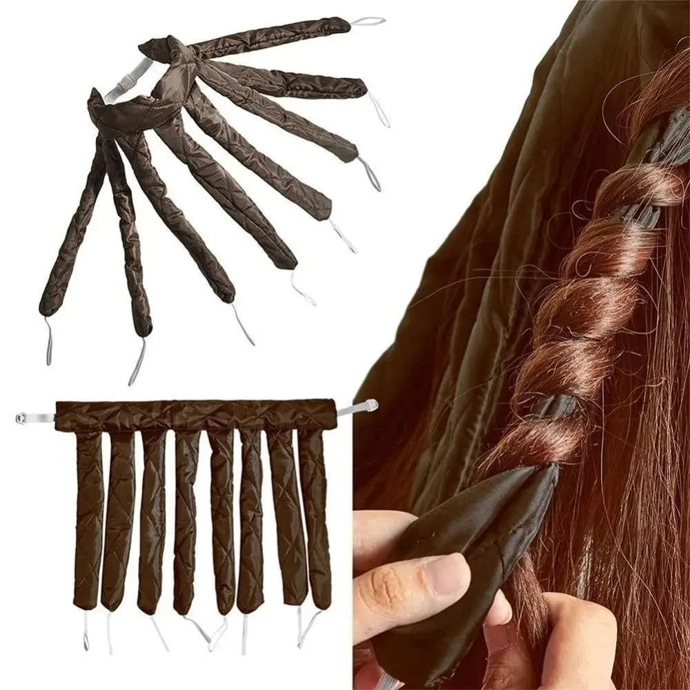 Lazy Hair Curler Hair Rollers Heatless Curling Rod Headband Curls Silk Ribbon Sleeping Soft Wave Formers No Heat Curls Ribbon