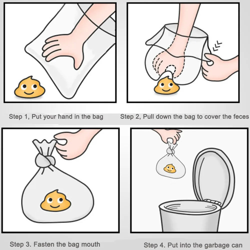 50-100 rollsDog Poo Bags Biodegradable Poop Bags Recycle Leak-Proof Doggy Waste Bags for Cat