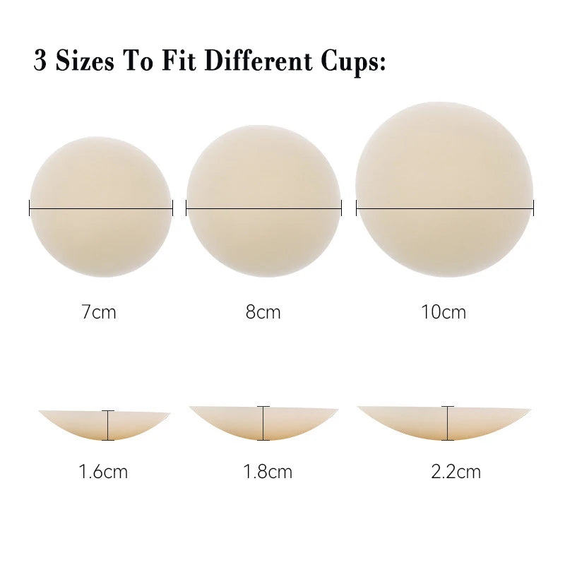 Silicone Nipple Covers Pasties Reusable Adhesive Seamless Sticky Bra Waterproof Invisible Boob Tape Breast Petals