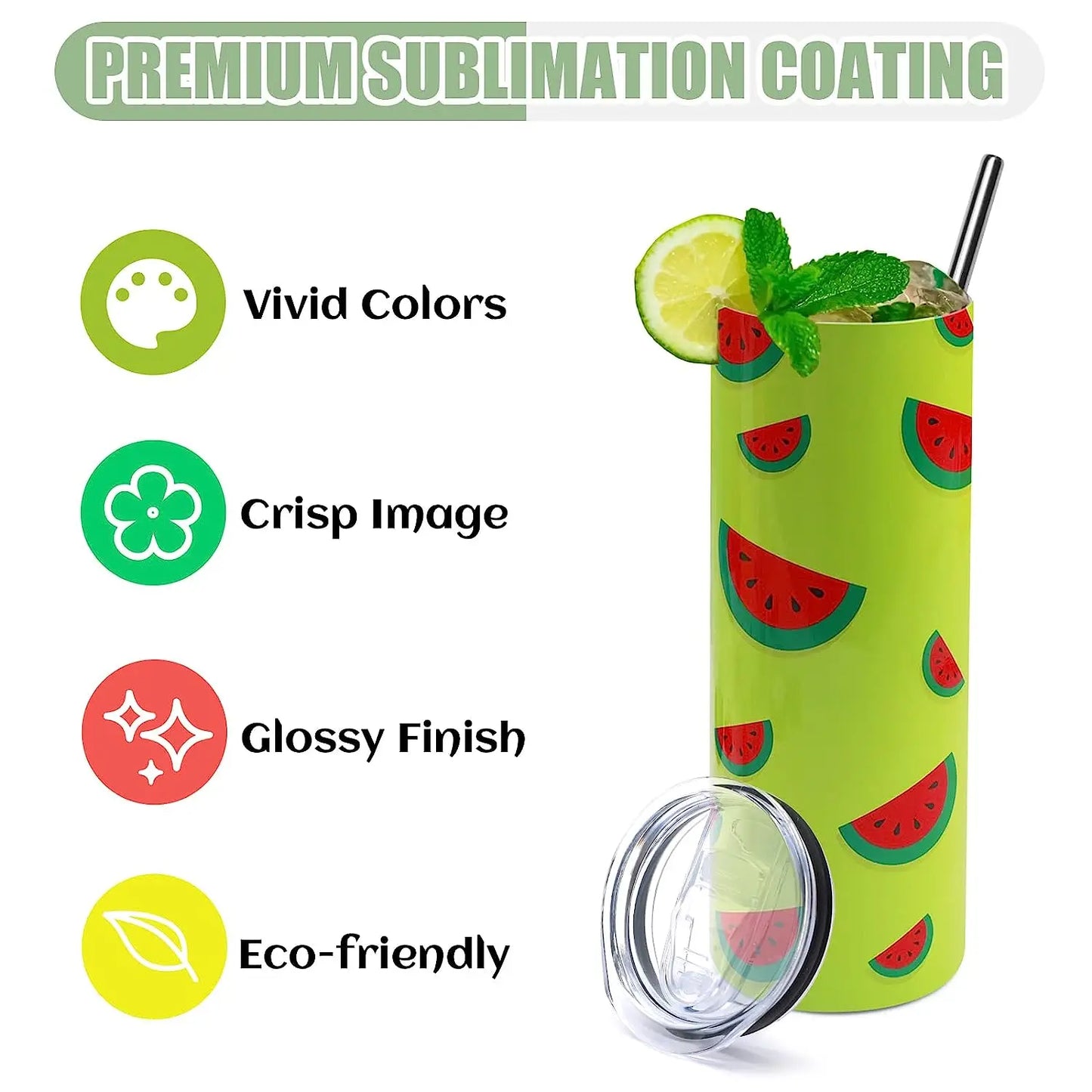 HTVRONT 16/24/48Pcs 20oz Straight Sublimation Tumblers Bulk Blank Stainless Steel Sublimation Tumbler with Sublimation Paper