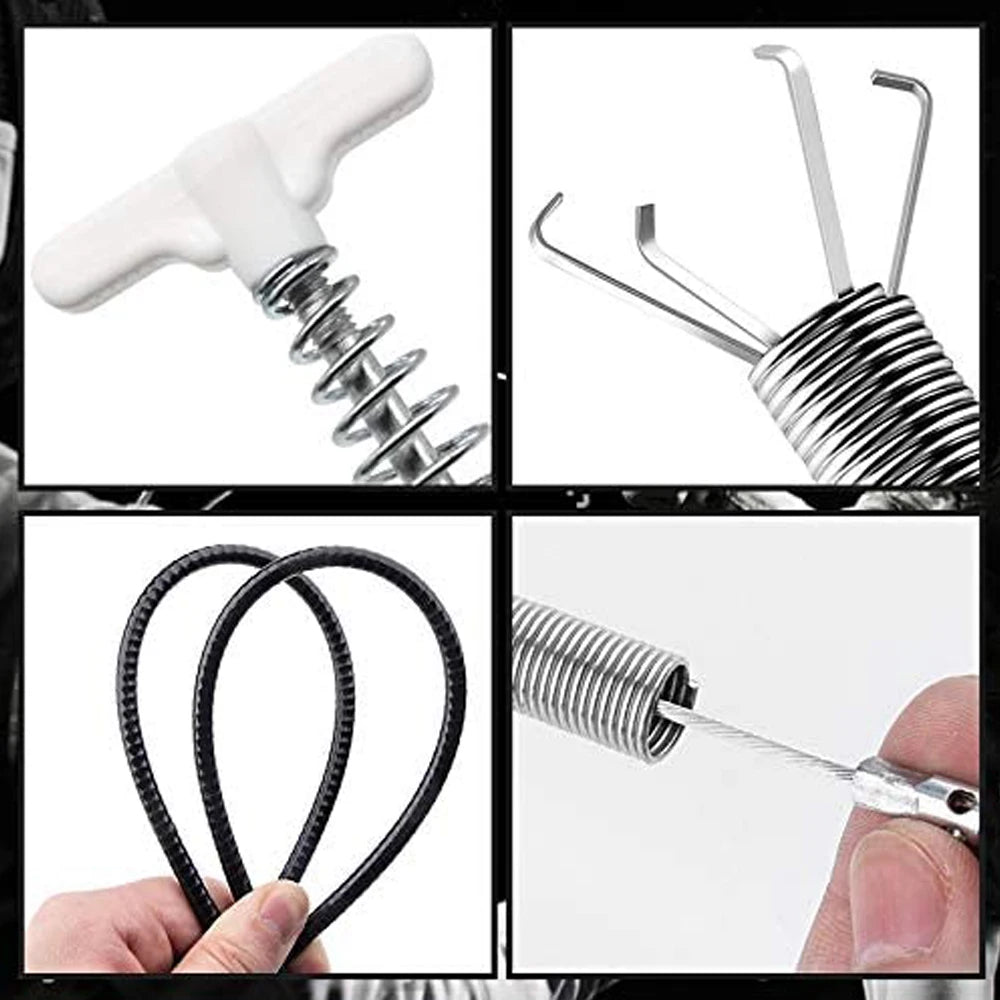 Spring Pipe Sink Cleaning Hook Home Kitchen Bathroom Sewer Dredging Tool