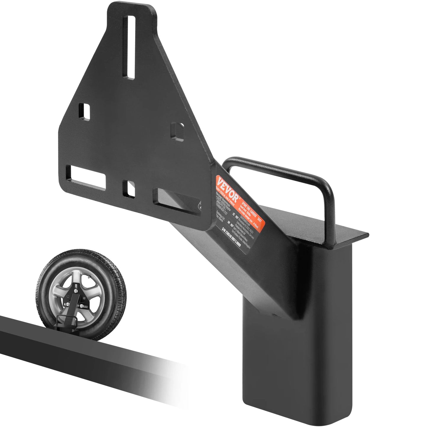SucceBuy 160lbs Spare Tire Carrier Trailer Tire Mount Utility Accessories Fits Most 4 5 6 8 Lugs Wheels on 4" 5" 6"Bolt Patterns