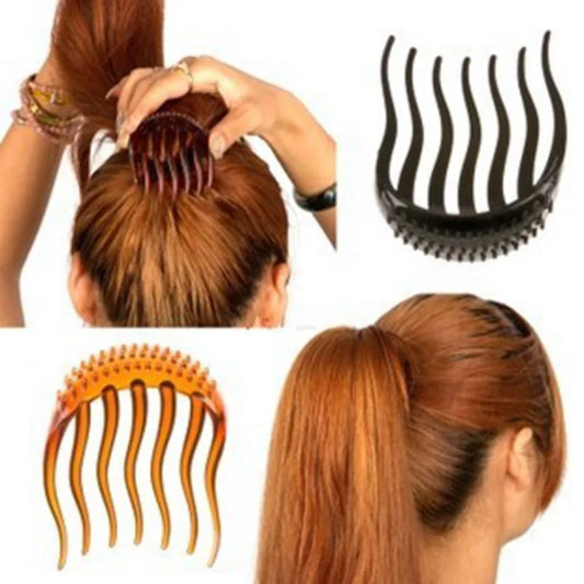 Fluffy Plastic Stick Bun Maker Women Hair Styling Clip Ponytail Holder Hairpins Hair Styling Accessories Braid Tool 2025 Fashion