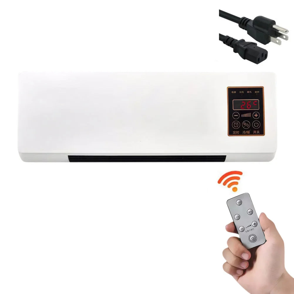 Wall Mounted Portable Airconditioner W/ Remote Control Split Max Airconditioners Mini Split AC/Heating System for Home Office