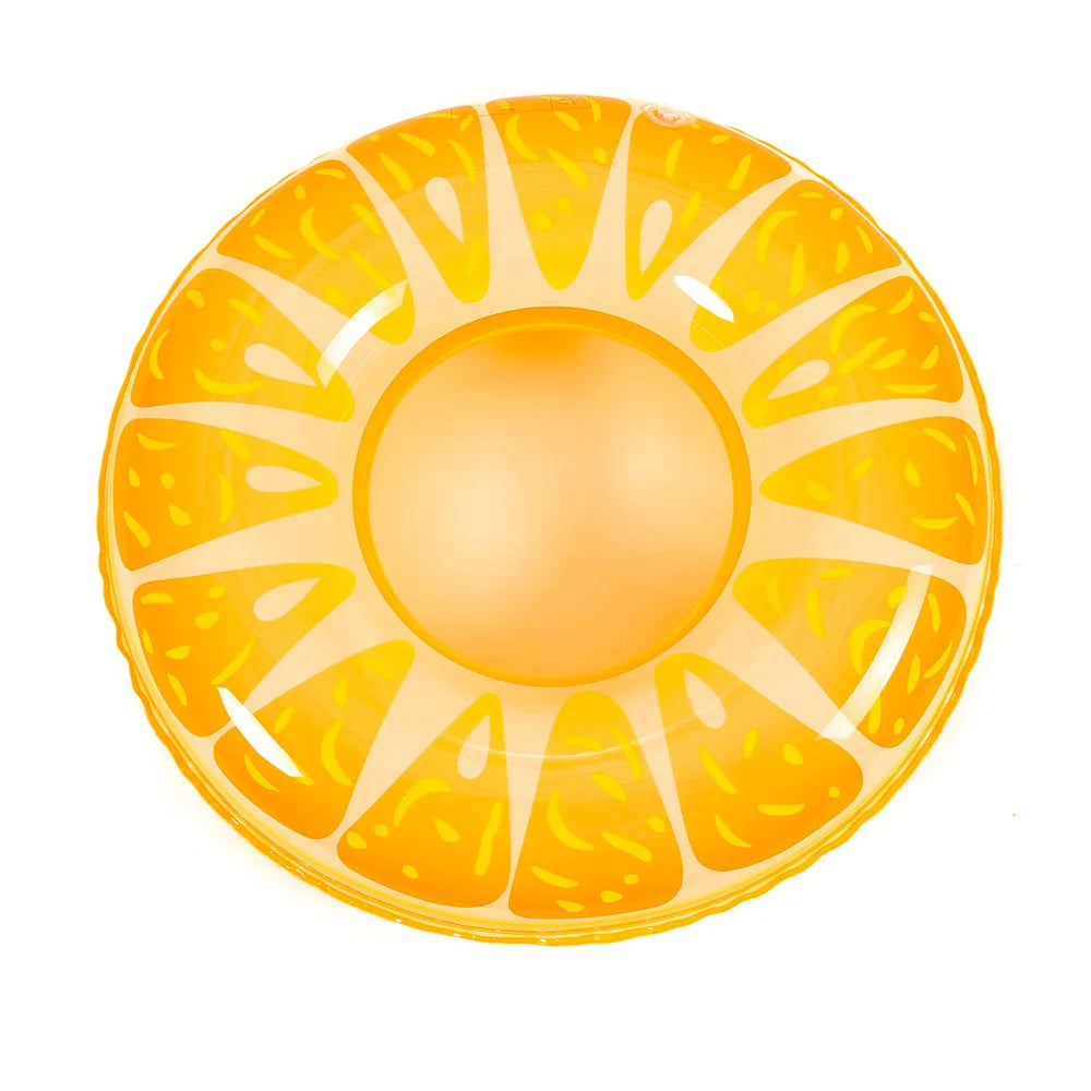 90 size inflatable swimming ring - fruit patterned swimming inner ring with anti leakage valve, thick PVC material