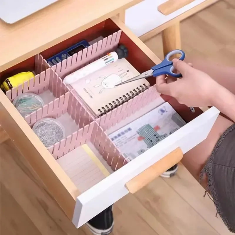 4Pcs Divider Adjustable Household Storage Cabinet Combination Underwear Socks Sundries Cajones Escritorio Drawer Organizer