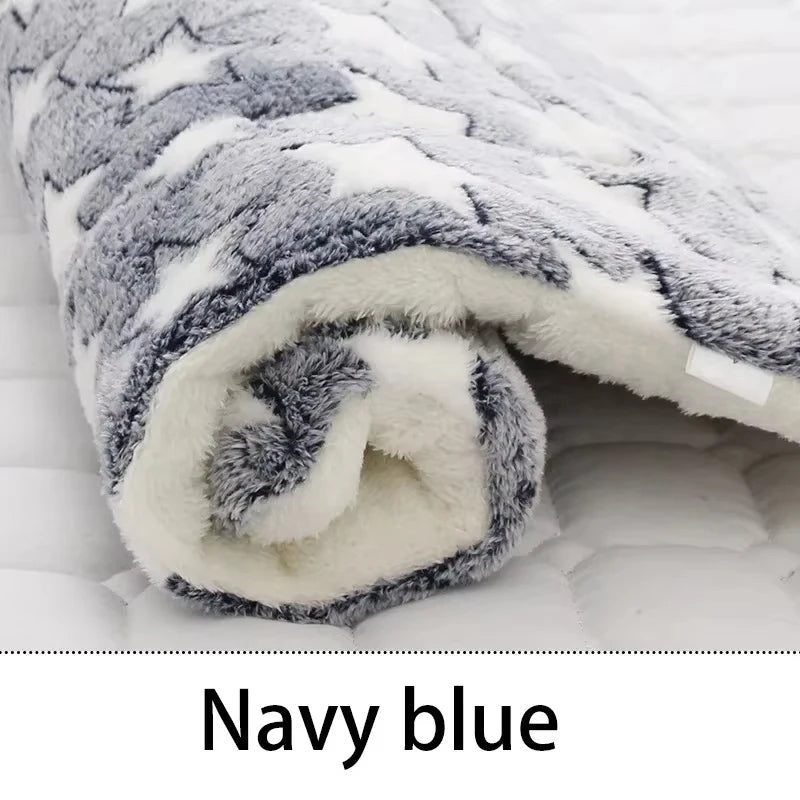 KEMORELA Flannel Pet Sleeping Mat Dog Bed Winter Puppy Bed Dog Sofa Mattress Cushion for Small Large Dog Blanket Pet Supplies