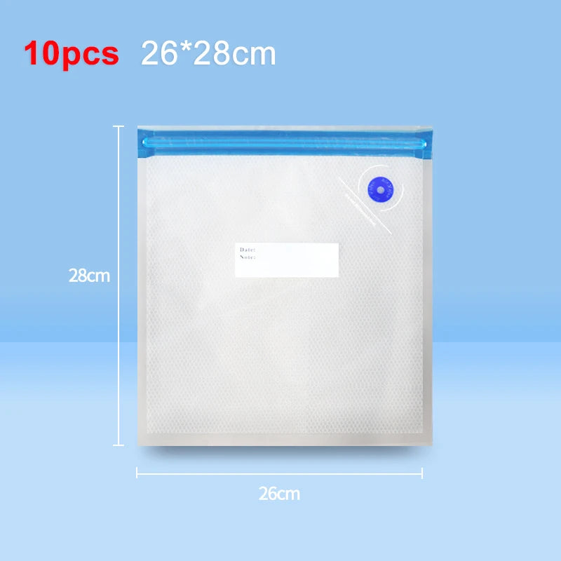 Food Vacuum Bags Reusable Vacuum Bags Small Large Size Vacuum Sealed Food Bags Food Storage Bag 10Pcs Vacuum Packaging Bags