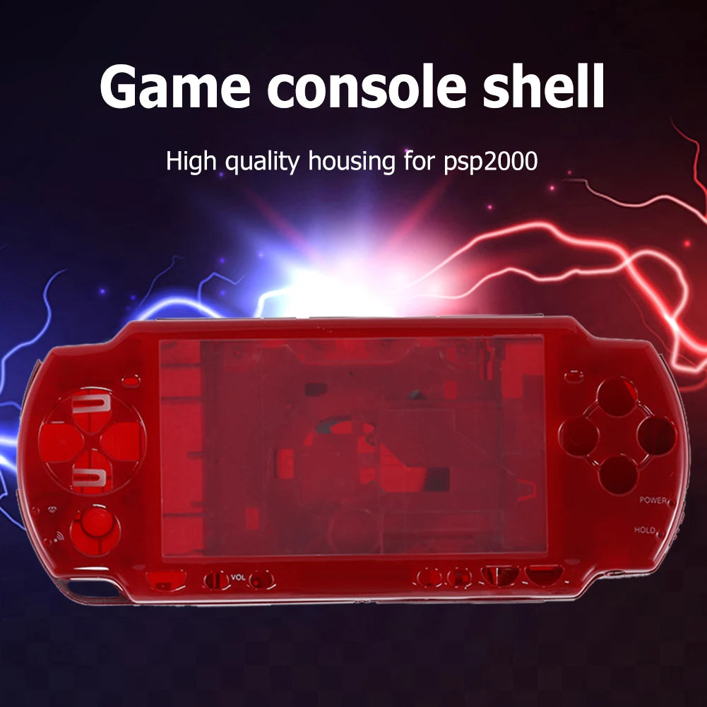 Complete Shell Case Professional Shell Protection with Buttons Kit Replacement for PSP2000 Game Console Accessories
