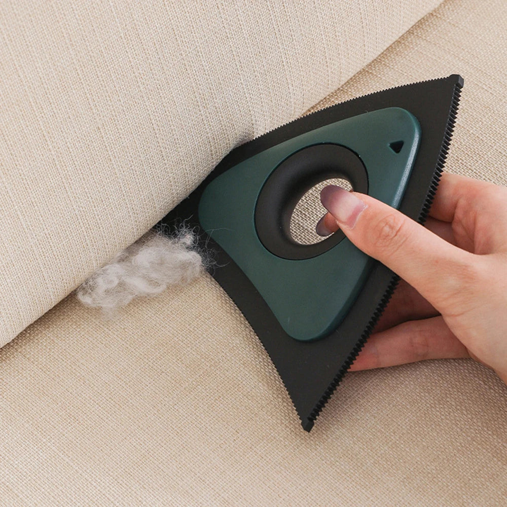 Pet hair remover, cat and dog bed hair remover brush, household carpet and sofa triangular hair adhesive