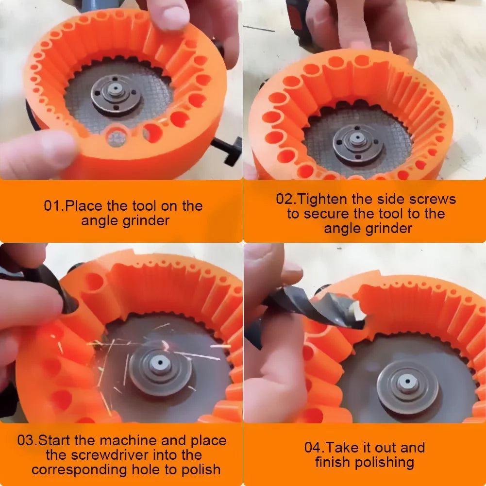 Drill Bit Sharpener 2 To 13 MM Power Drill Bit Grinding Attachment with Gloves Giant Blade Angle Grinder for Grinding Drill Bits