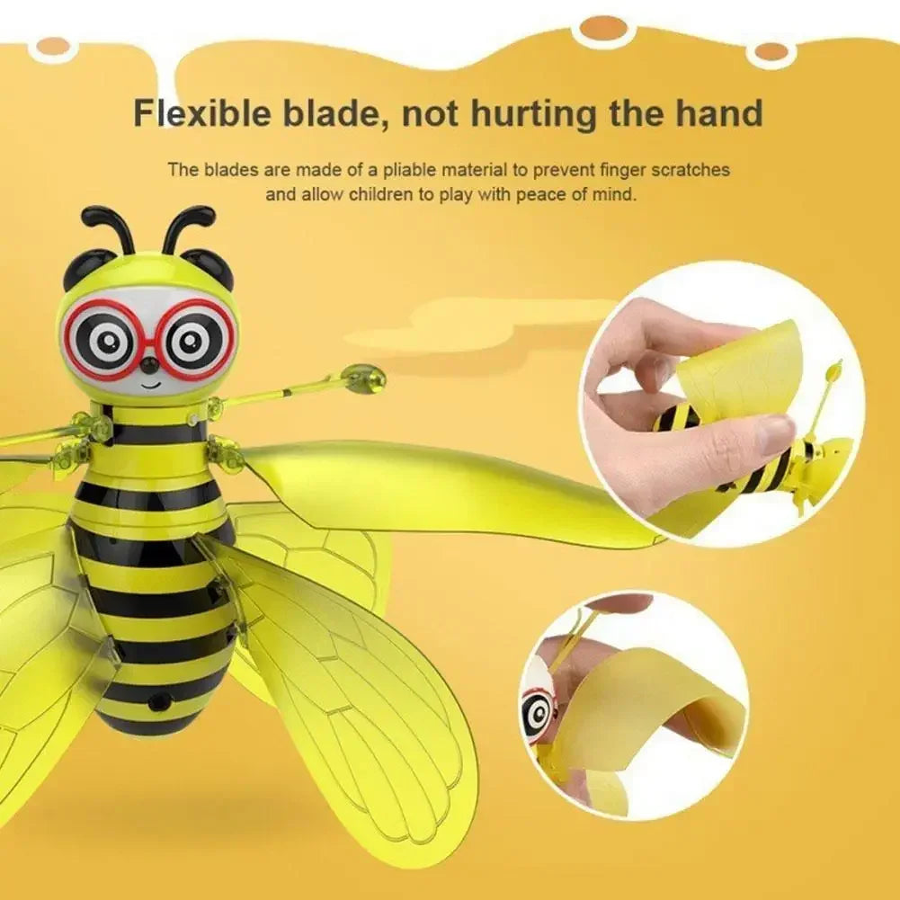 Popular toy influencer sensor Little Bee Flying Vehicle Toy With Gesture Suspension And Glowing Effect Gift Kid Toysflying