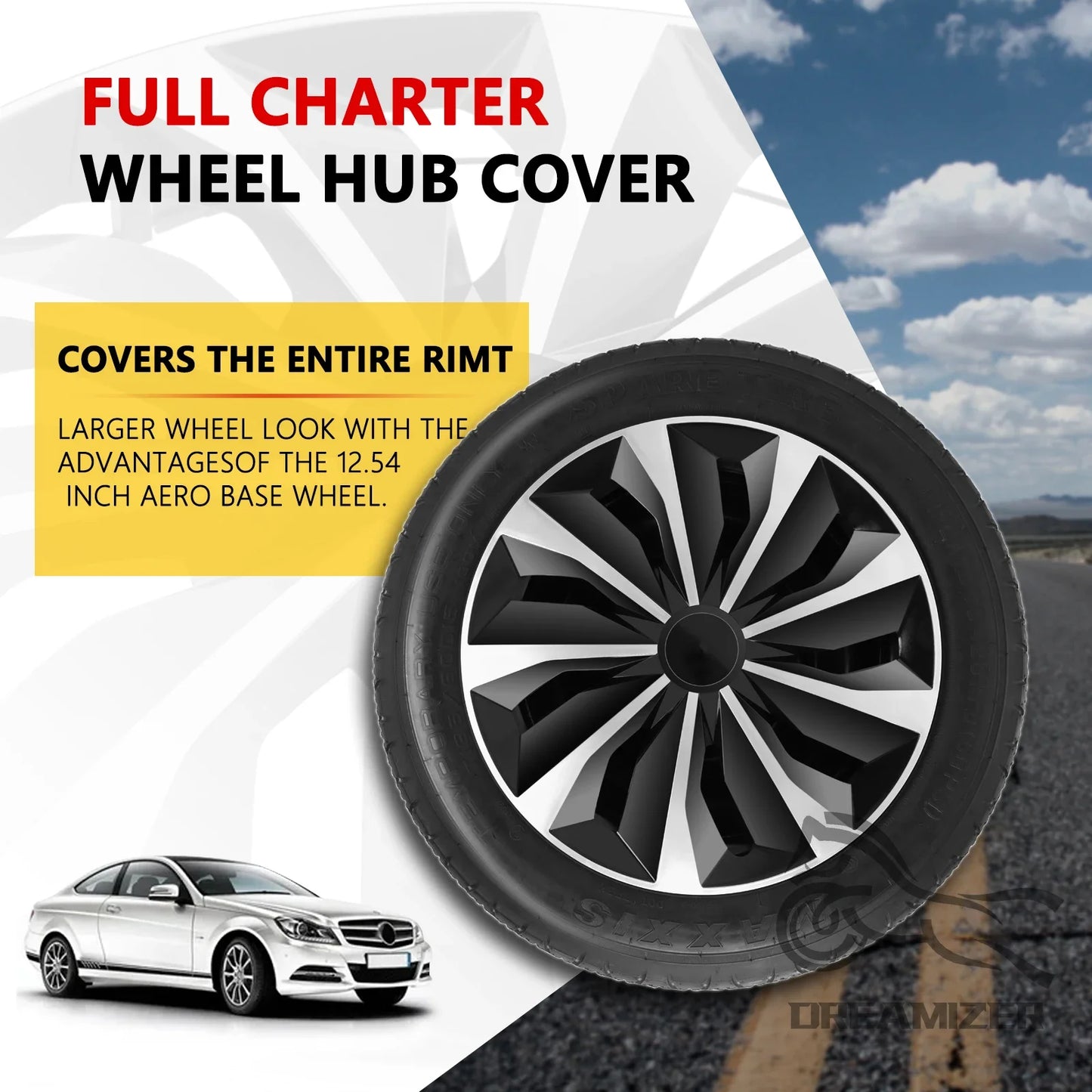 15/16 Inch Hubcap Hubcaps Wheel Covers Replacement for Fiat 500 And Most Cars Car Hub Caps Hubcap Wheel Covers