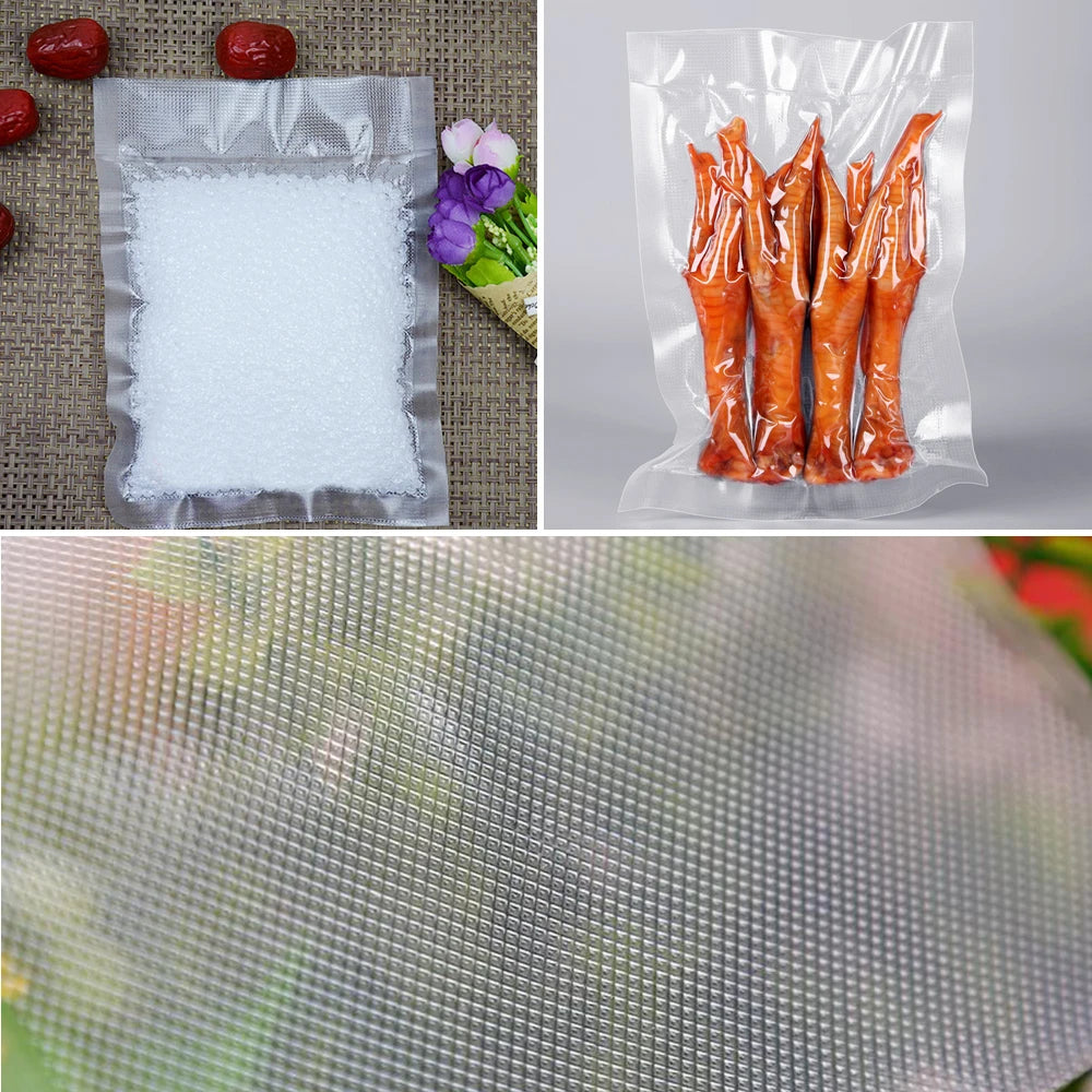 100-200x Vacuum Sealer Bags Precut Food Storage Saver Heat Seal Cryovac