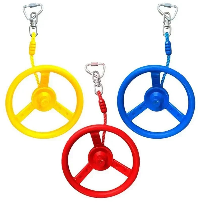 Kids Active Gym Toys Rings Swing Set Flying Gym Pull Up Function Outdoor Indoor Playground Swing for Kids’ Fitness & Sports Fun