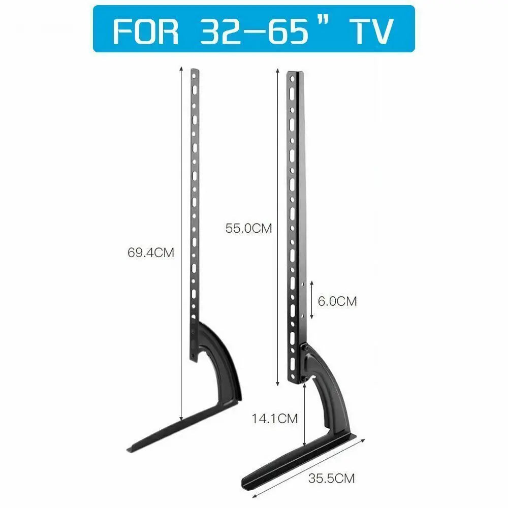 Universal 14-75'' Table Top Desktop TV Stand Bracket Legs LCD LED Plasma Mount