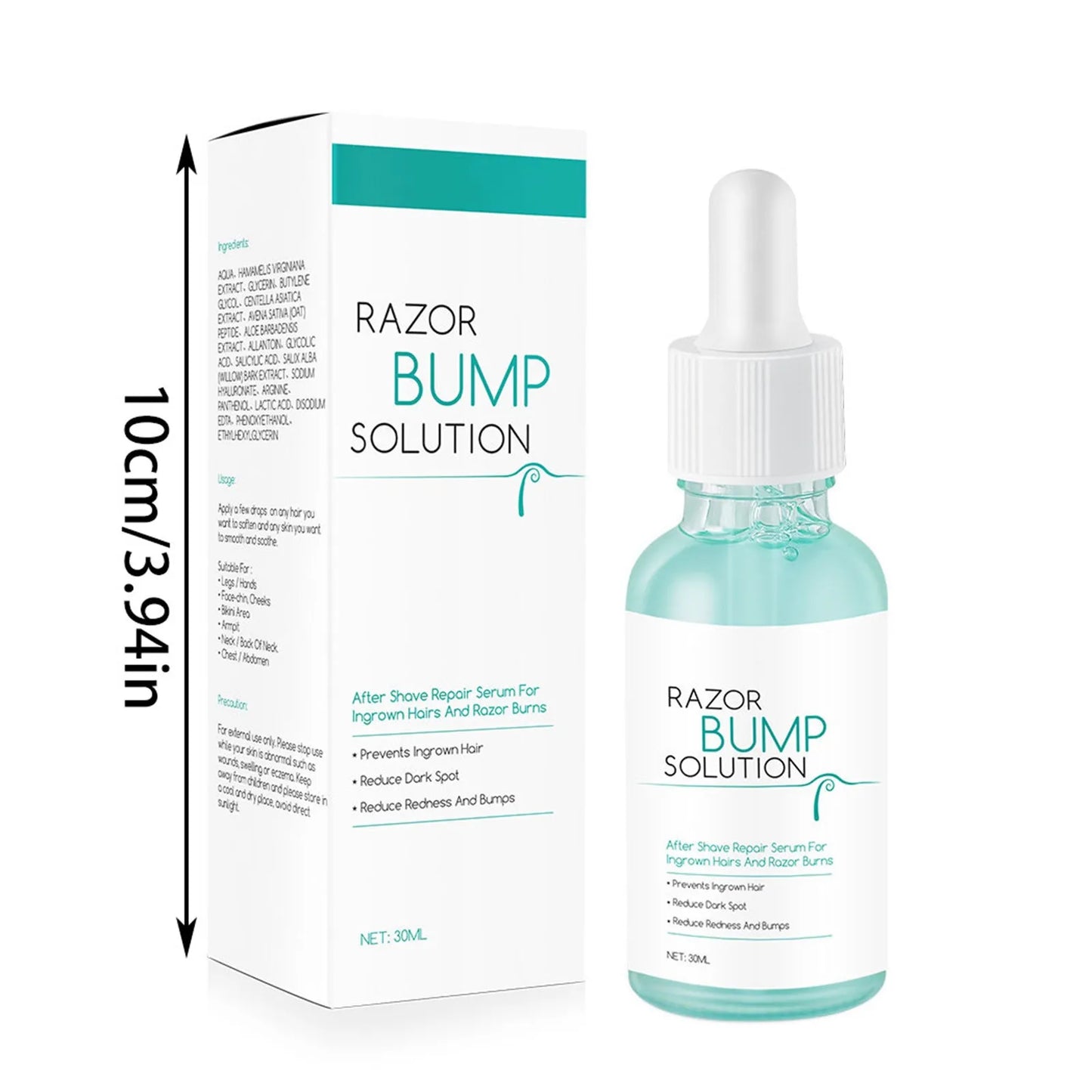 Anti-Ingrown Hair Gentle Serum 30ml Repaired Serum Redness Bumps Ingrown Hair After Shaving Prevent Hair Growth Serum Post-Shave