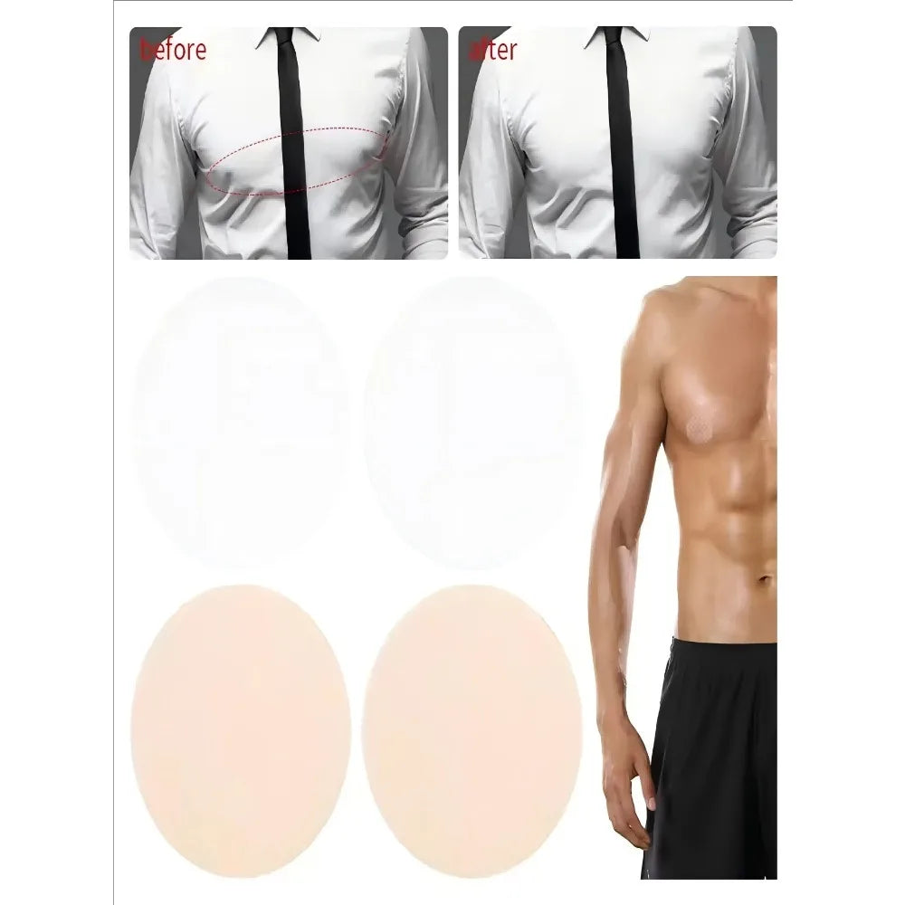 200Pcs/Set Men Nipple Cover Disposable Invisible Shirts Tights Suit Anti-Bulge Nipple Sticker Soft Breathable Waterproof for Men