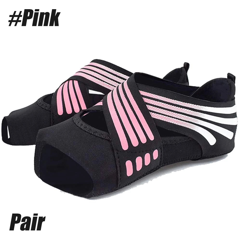 1 Pair Non Slip Pilates Socks,Yoga Socks for Women, Women's Yoga Socks, Clasped Pilates Socks for Ballet Pilates Barre Dance