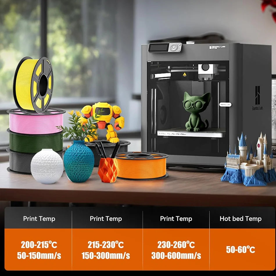 JAYOPLA Plus  Filament 600mm/s 1.75mm High Speed  PLA+ 3D Printer Filament High Flow 3D Printing Mateials Fit Most 3D Printers