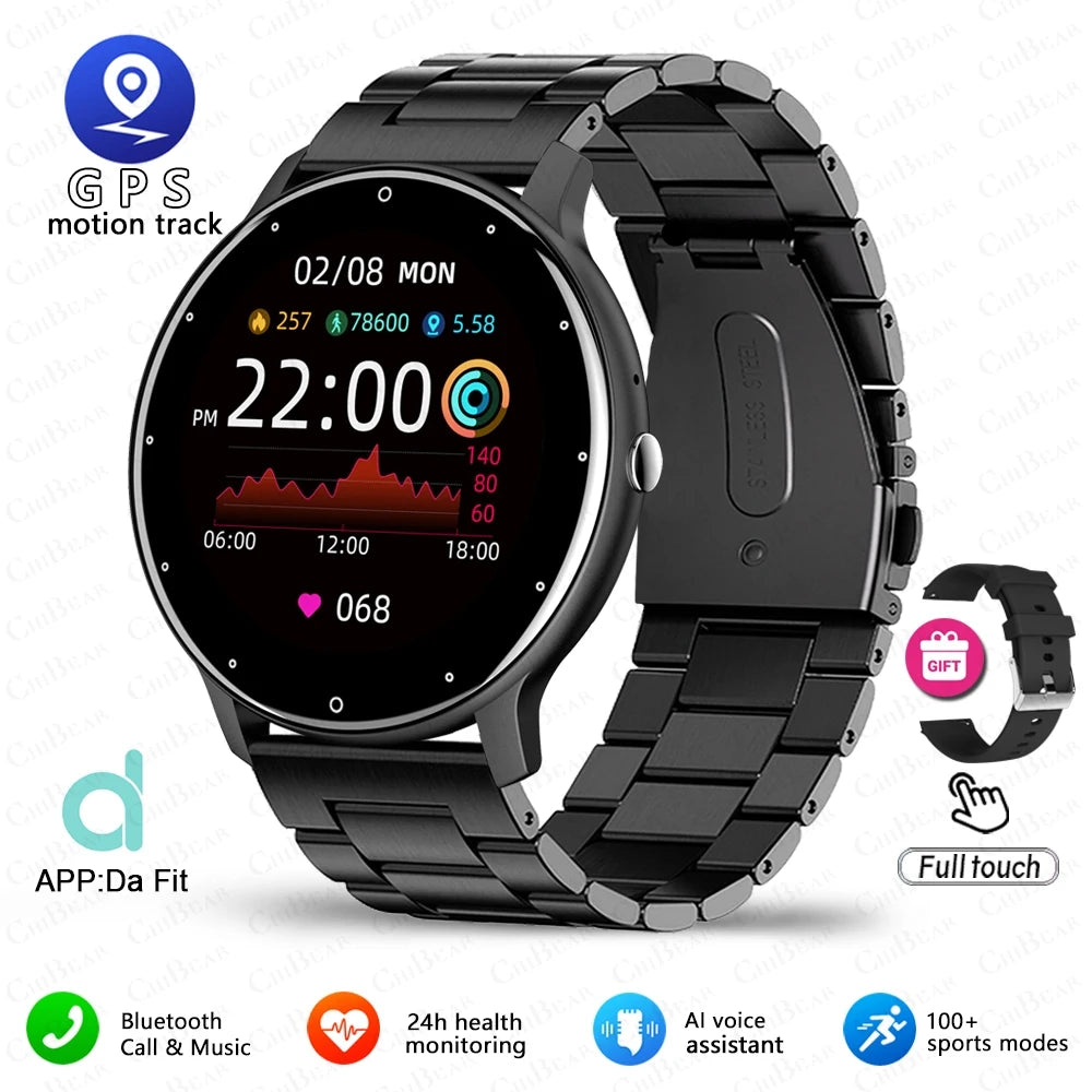 2025 New Bluetooth Call Smart Watch Ultra Light Men's Sports Fitness Waterproof Watch Heart Rate Monitor Full Touch Screen Watch