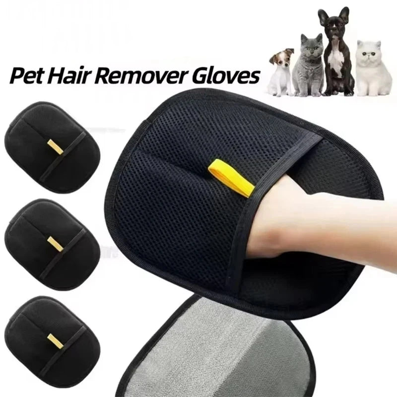 Double-Sided Pet Grooming Gloves, Cat Grooming Gloves, Pet Grooming Gloves for Dogs Bathing, Versatile Grooming Gloves for Washi