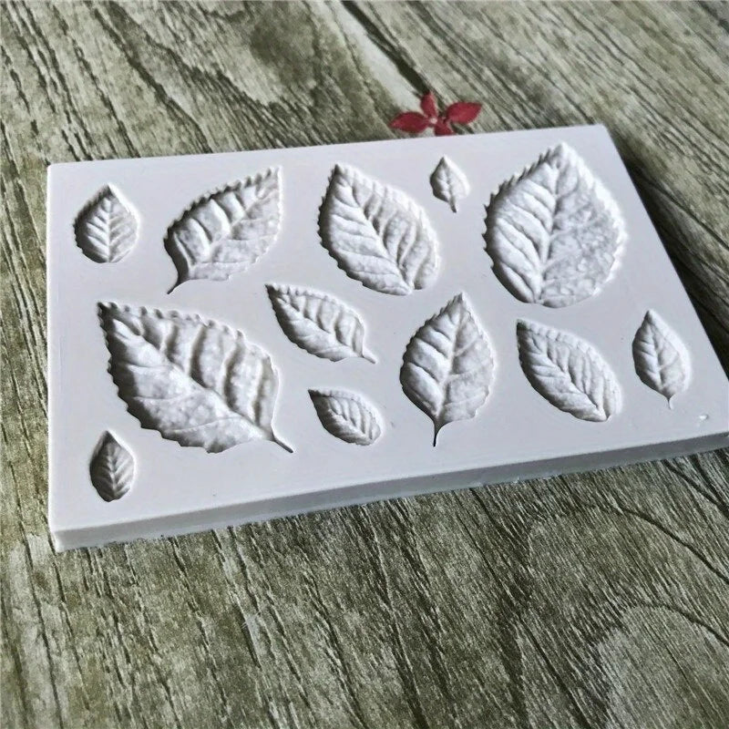 1Pieces3DLeaf Shape Pendant Casting Mold Candy Lovers Chocolate Baking Mold，DIYCake Decorating Tools，Baking tool，Kitchen Gadgets