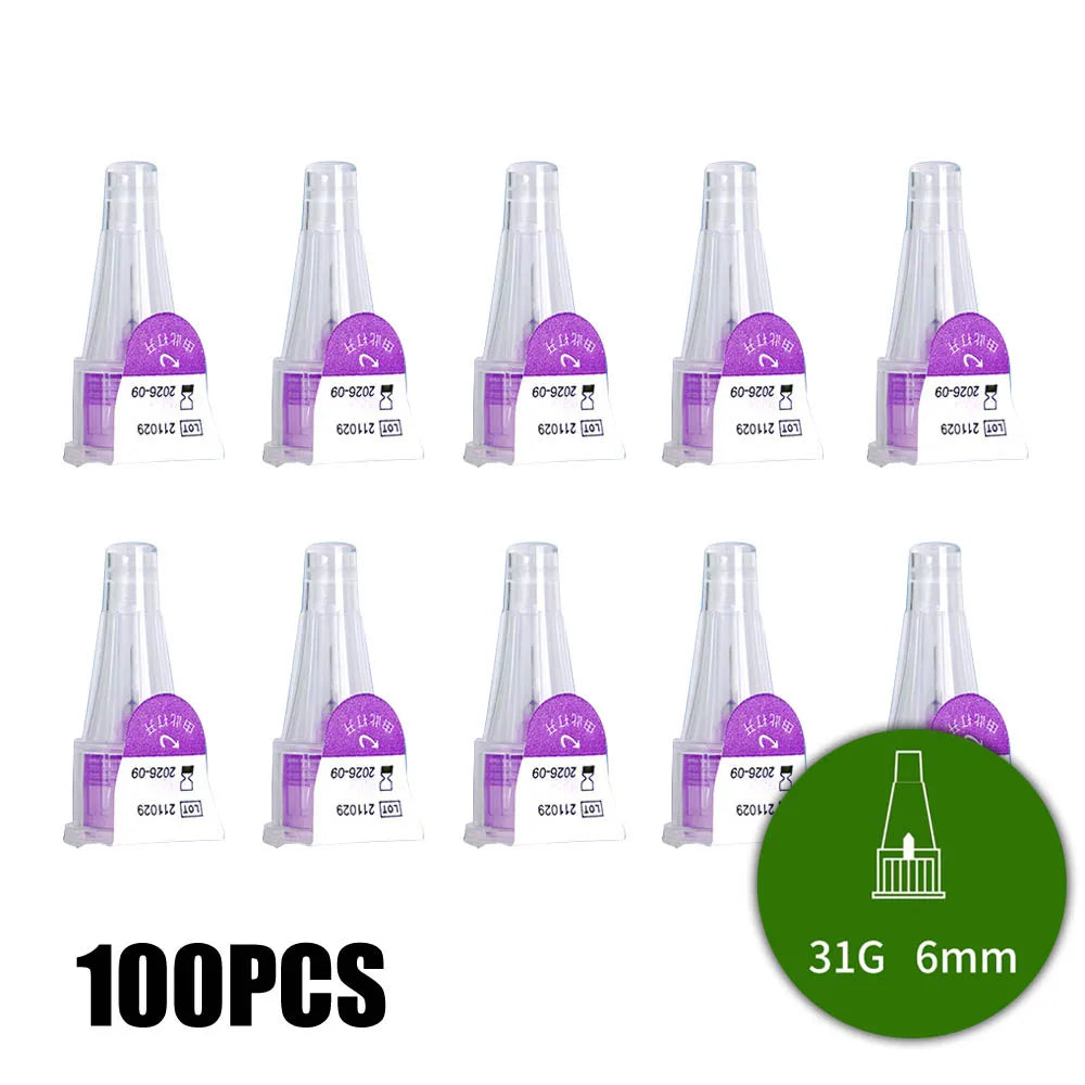 10/30/50/100Pcs Insulin Cartridges For Lilly Insulin Injection Pen Individual Packaging Medical Insulin Pen Tip 4mm 6mm 8mm