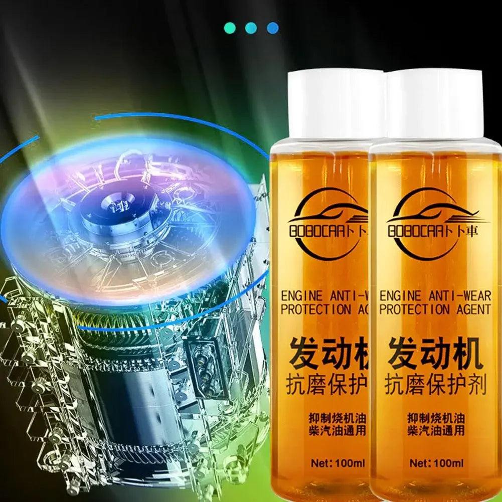 100ml Engine Anti-Wear Protective Agent Noise Reduction Jitter Strong Burning Engine Oil Liquid Additive Car Supplies