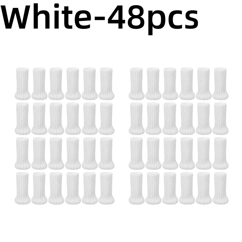 24PCS Floor Protector Chair Leg Sock Cute Anti-Noise Elastic Table Foot Cover Knitting Non-Slip Protective Case