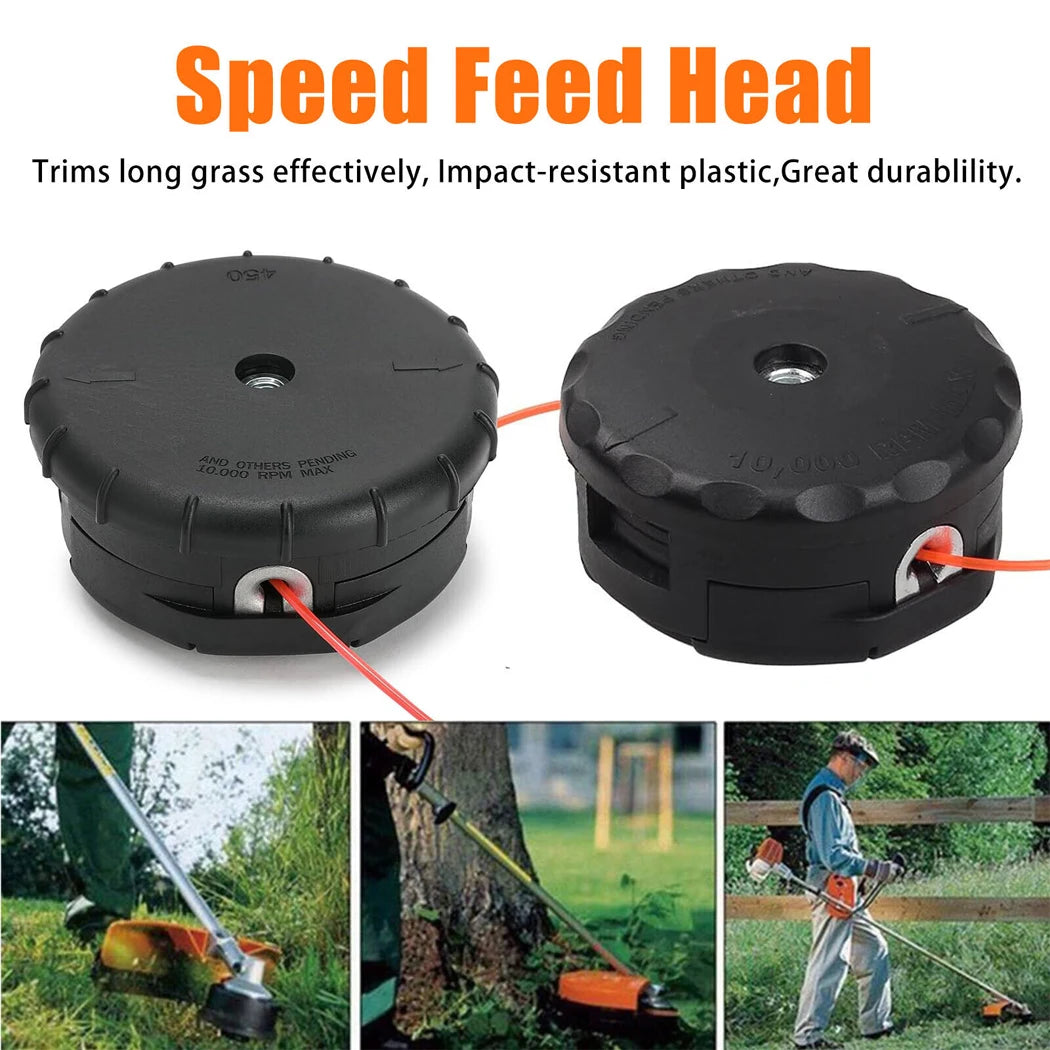 PORIYA Universal Speed Feed Bump Head Straight & Bent Shaft Brush Cutter Trimmer Head