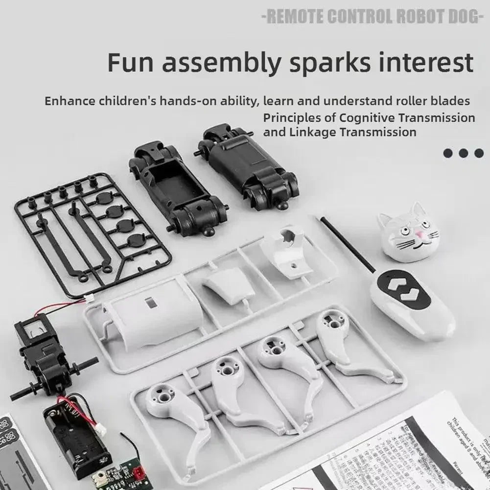 Remote Control Robot Dog Smart RC Intelligent Bionic Puppy Programmable Electronic Pet with Light Sound Toy for Kids Boys Gift