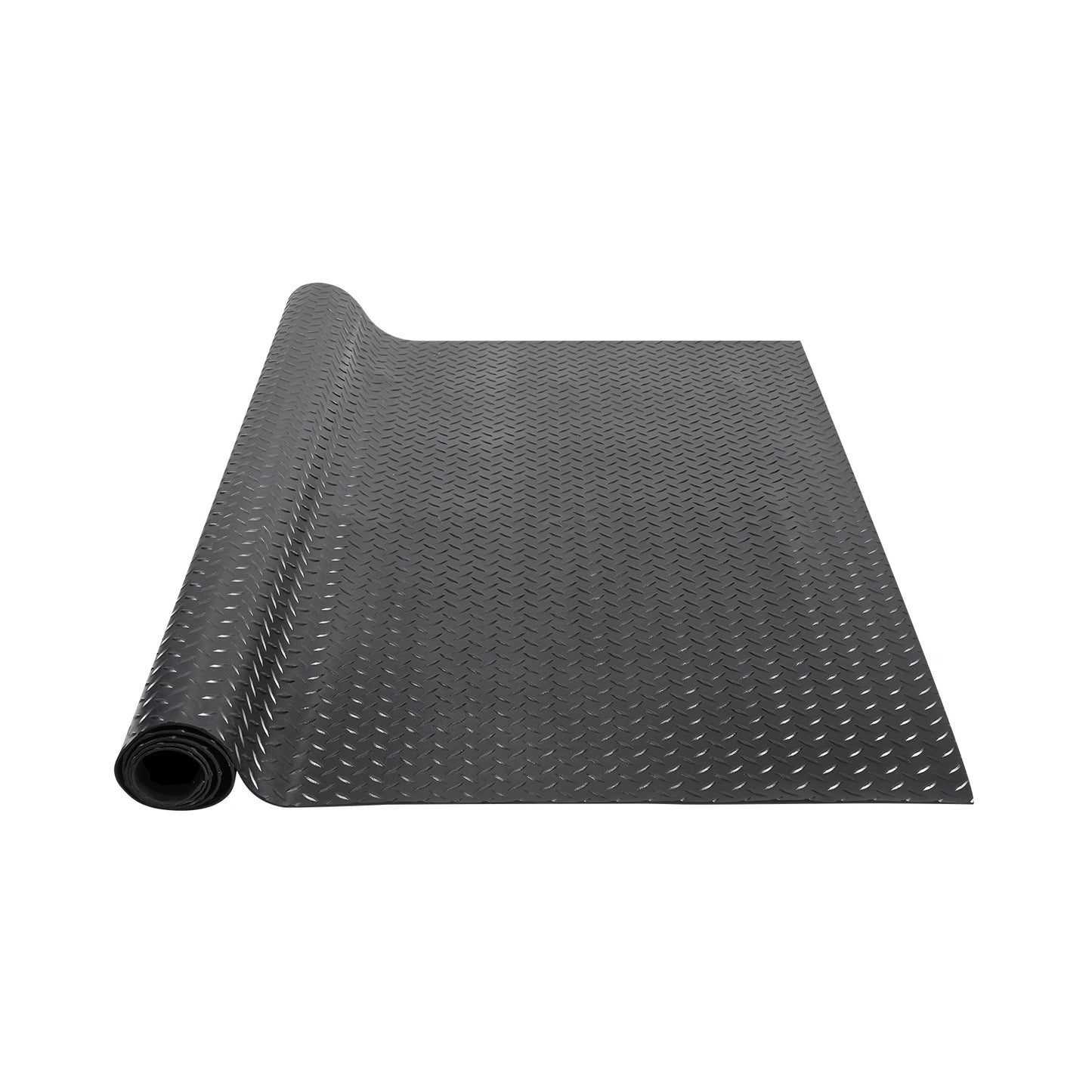 SucceBuy Diamond-Plate Rubber Flooring Roll 4 x 6/8/10/15 ft SBR Rubber Garage Floor Mat Easy to Clean for Under Cars Garage Gym