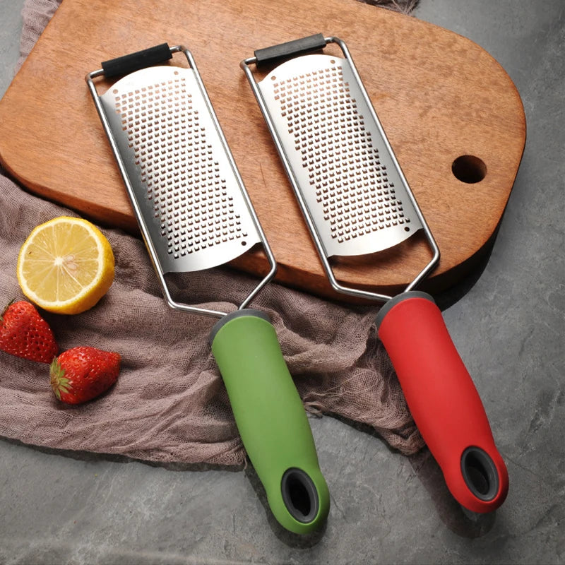 Stainless Steel Cheese Grater Lemon Zester Citrus Ginger Garlic Peeler Slicer Chocolate Grater Kitchen Fruit Vegetable Chopper