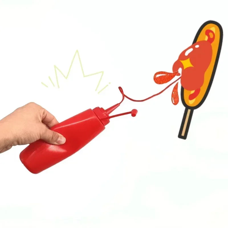 Funny Prank Ketchup Bottles Practical Jokes Tomato Sauce Prank Adult Kids Cool Toys Frightening Items Fake Ketchup Surprise Gift