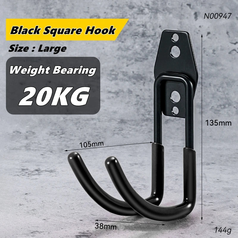 Garage Storage Utility Hooks,Garage Garden Tool Organizer,Hanging Utility Wall Mount Hooks,Heavy Duty Tool Storage Organizer