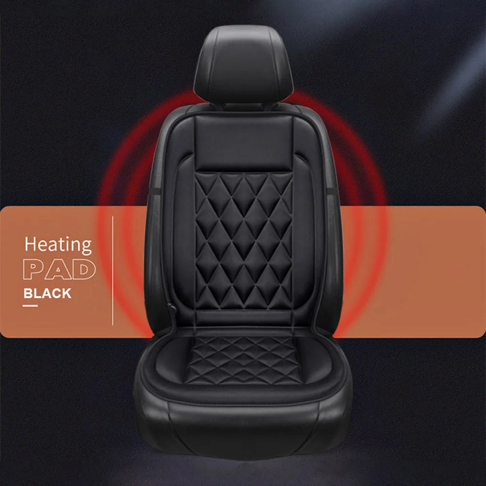 12V Heated Car Seat Cover 30-45w Fast Car Seat Heater Seat Protector 2 Gear Adjustable Breathable Auto Interior Accessories Univ