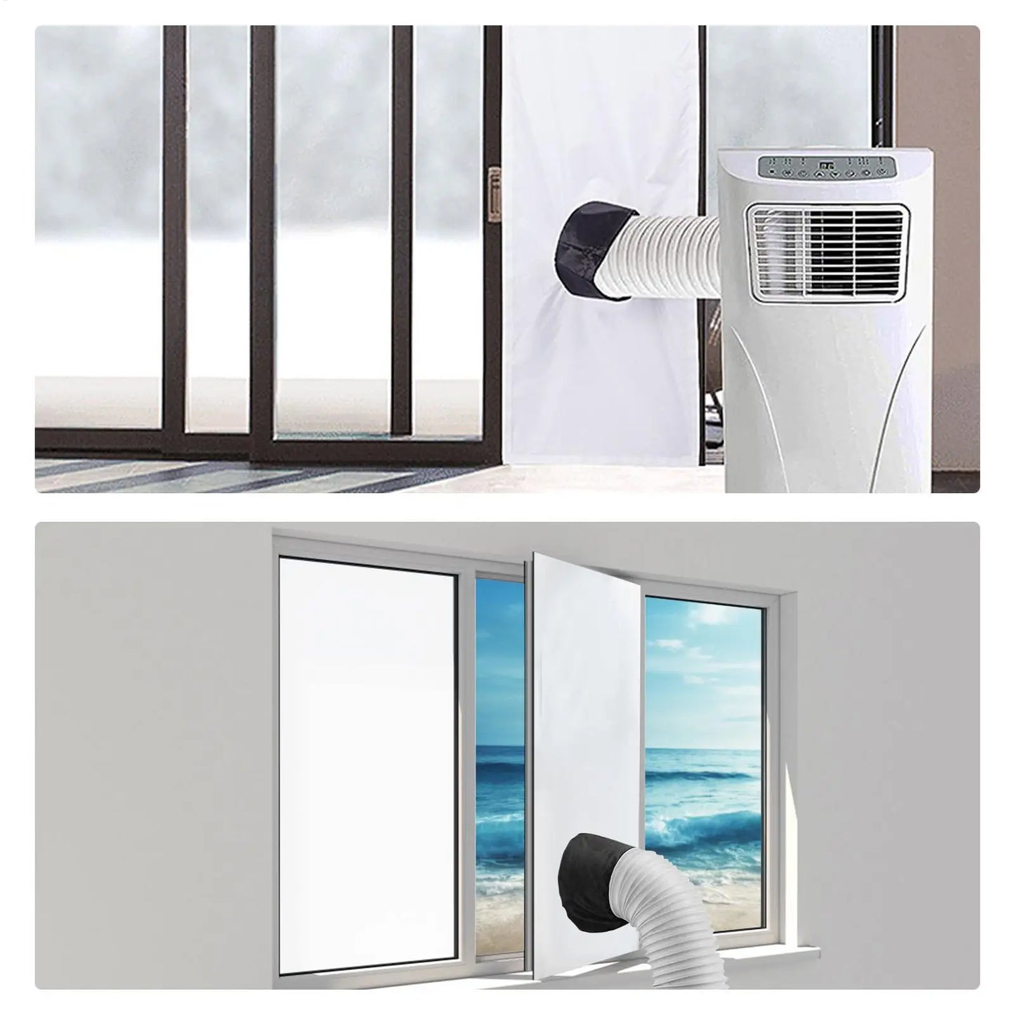 1pc Universal Waterproof Window Seal For Portable Air Conditioner Tilting Sloping Windows Adjustable Air Conditioner Accessories
