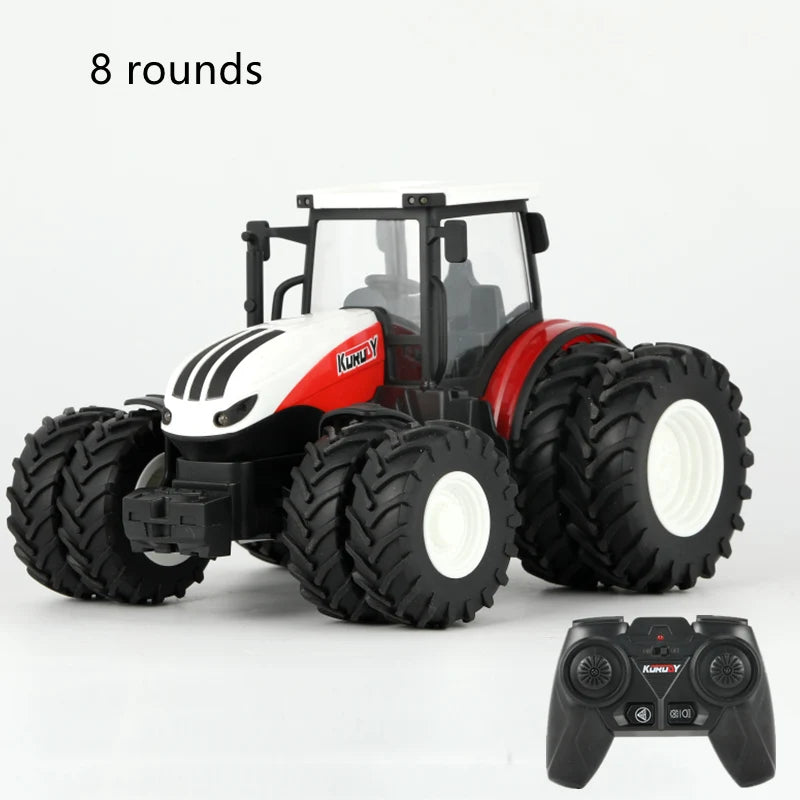 Remote Control Tractor RC Farm Truck Car Trailer 2.4G Farming Simulator Truck Miniature Farm Vehicle Toys Model Children Boy