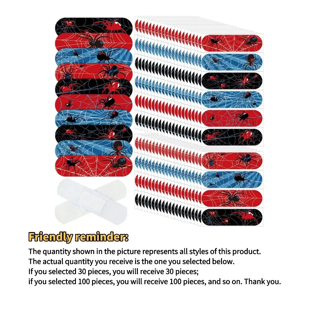 Hot 30/50/100 Pcs Kids Bandages Cute Cartoon Children's Adhesive Waterproof Breathable Band Aid Stickers Protection Girls Boys