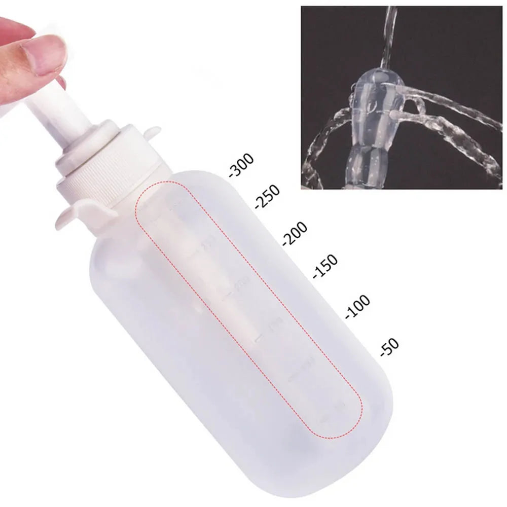 600ML Medical Vaginal Clearner Anal Douche Enema Ass Anus Cleaning Syringe Washing Irrigator Clean Vagina Device Health Care